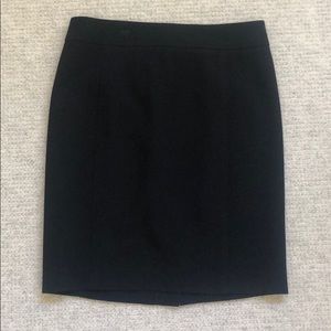 Ann Taylor loft polyester black work skirt